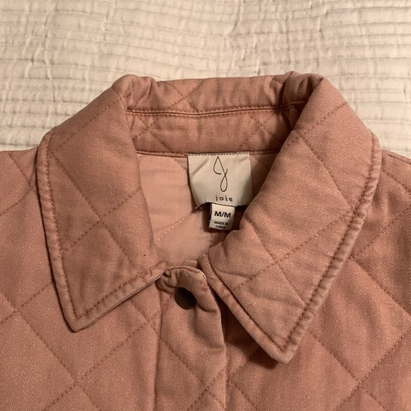 Joie Quilted Chore Barn Field Shacket Jacket Coat Pale Pink Women's Medium - Picture 8 of 16